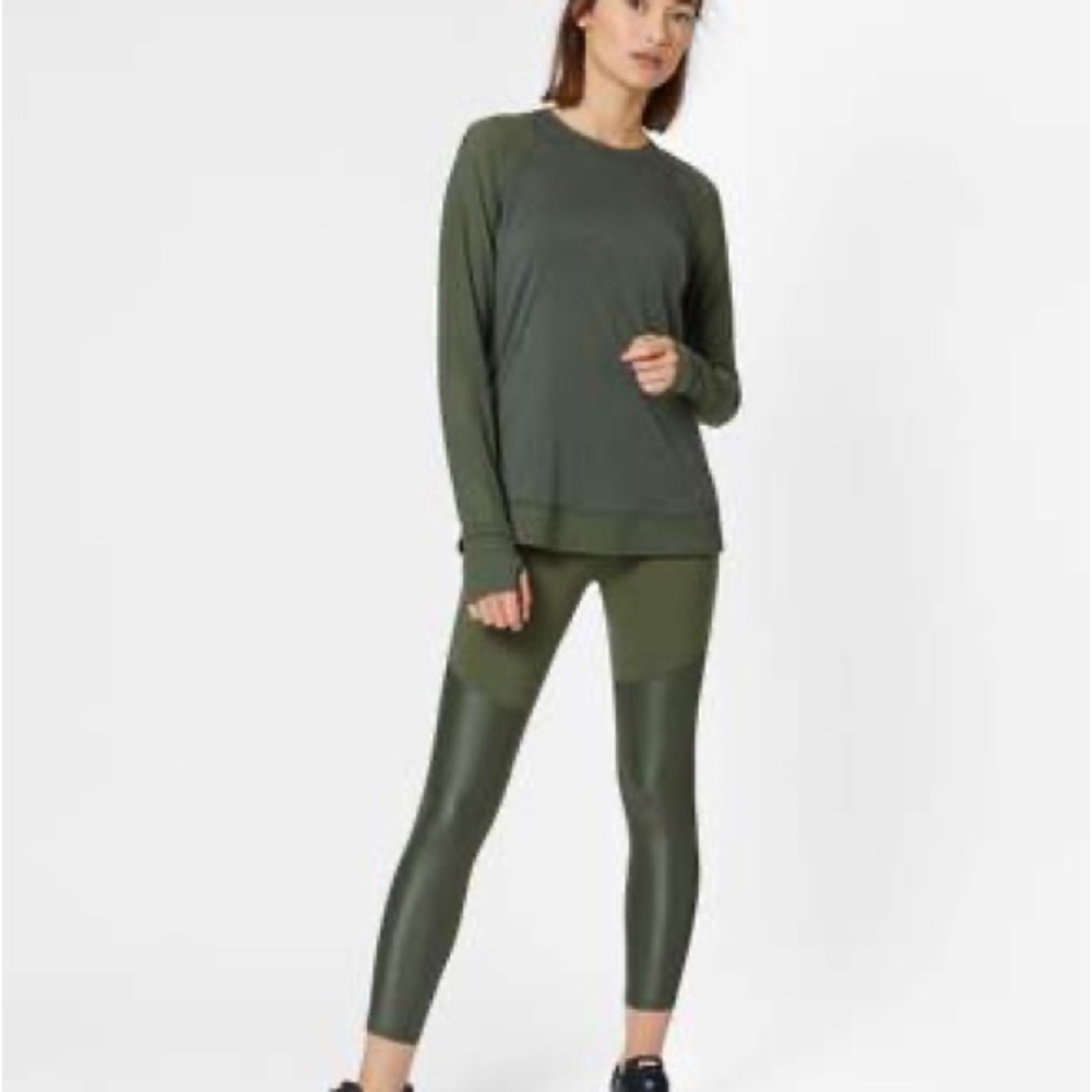 2PCS SET - Sweaty Betty Leggings and Merino Long Sleeve Matching Set XS